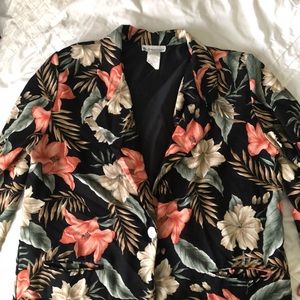 Floral blazer
